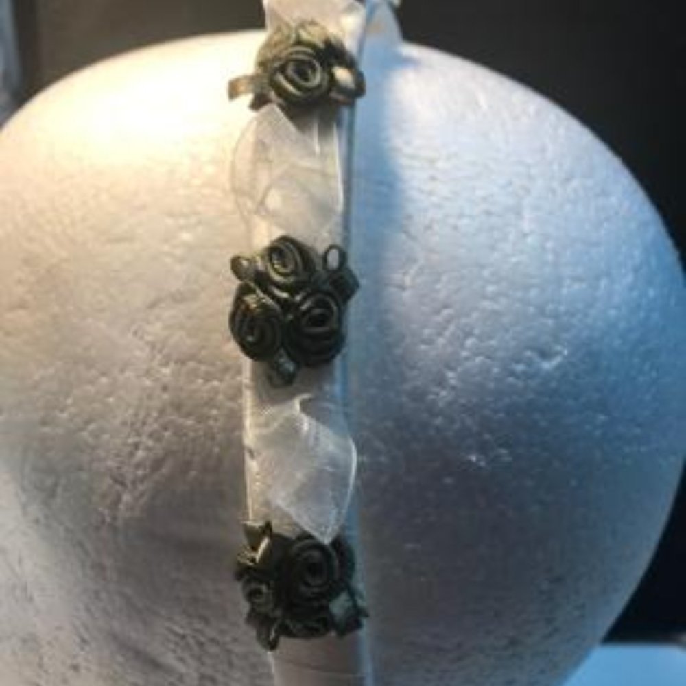 US Angel flower girl headband color sage